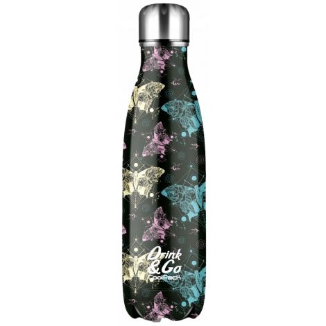 Bidon Coolpack ze stali nierdzewnej, Zodiac Czarny, 500ml